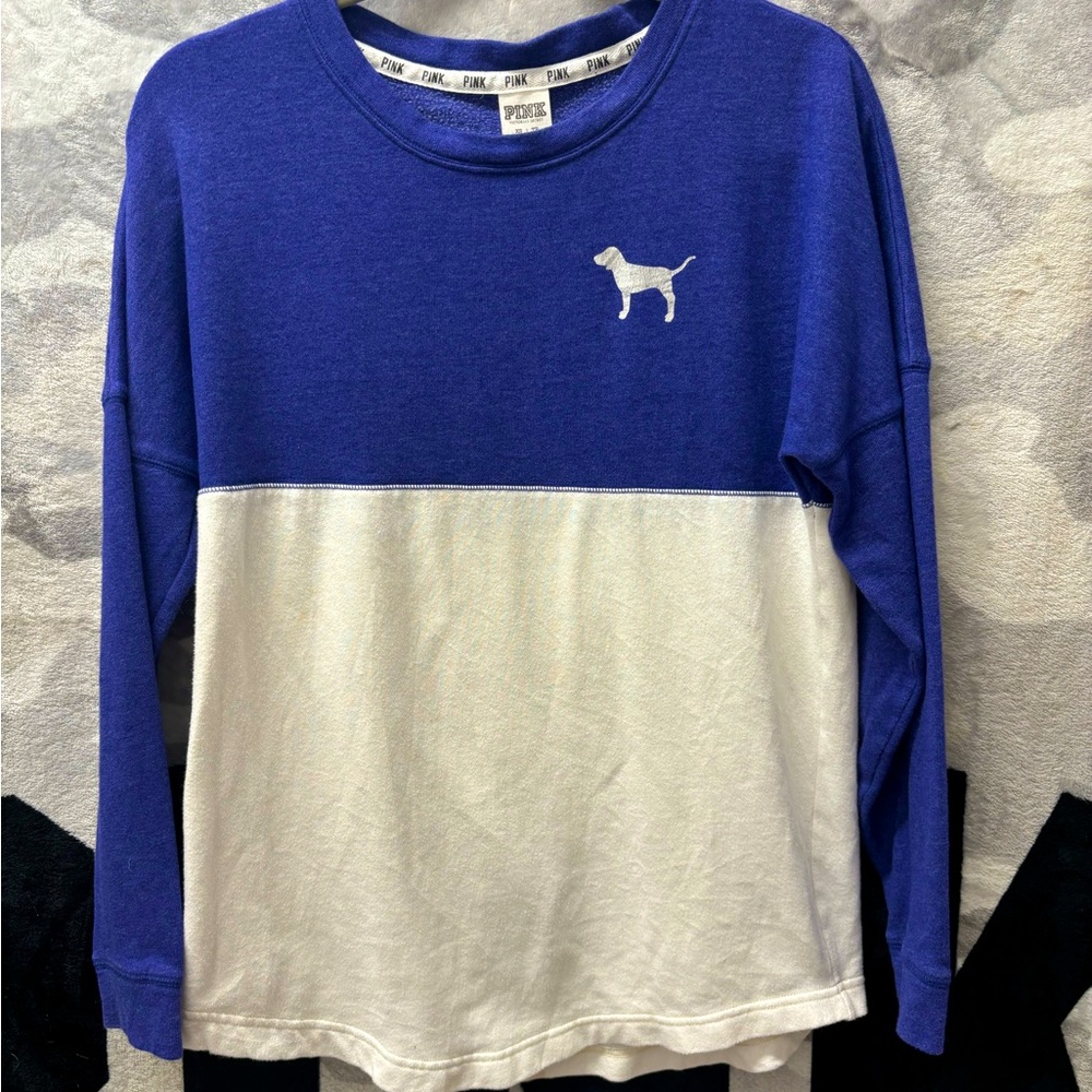 PINK Colorblock Dog Pullover